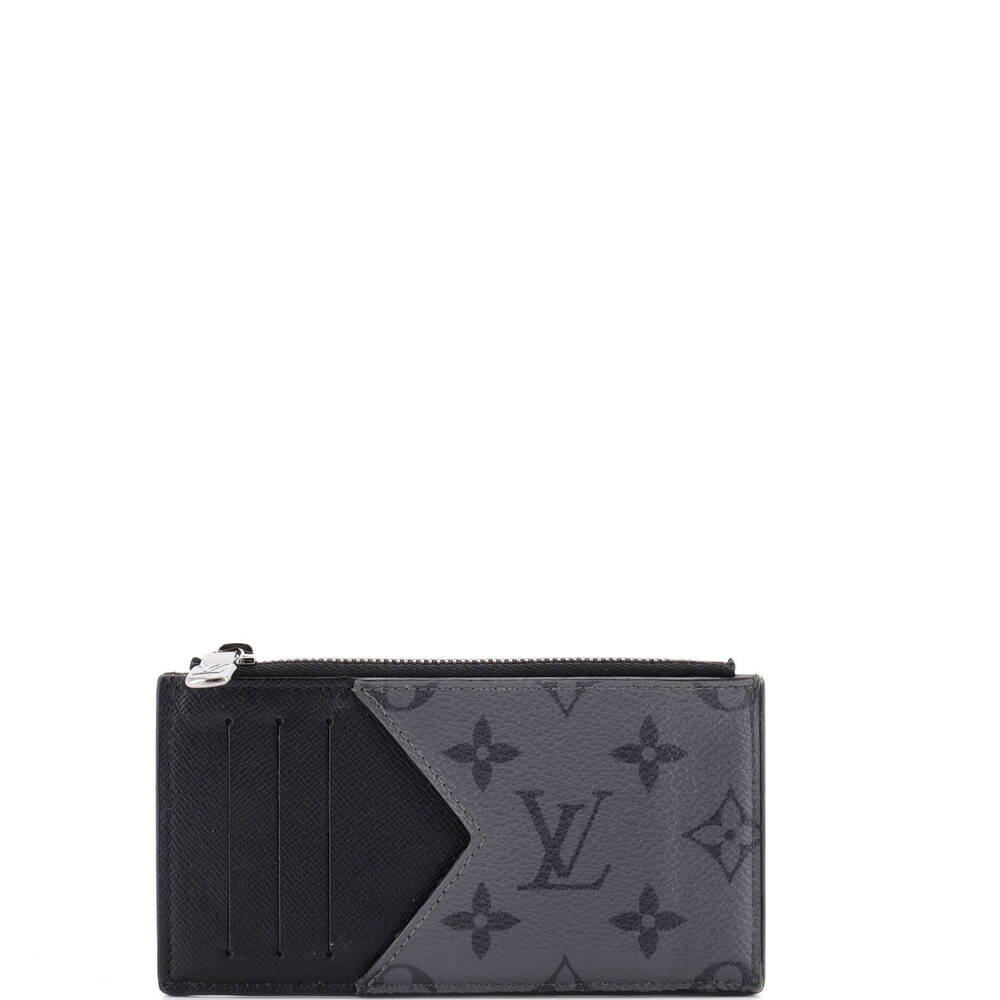 Louis Vuitton Coin Card Holder Reverse Monogram Eclipse Canvas